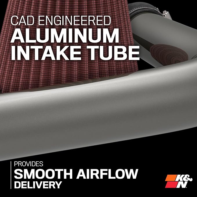 K&N Cold Air Intake System: High-Flow Air Filter, Increase Performance & - Image 5