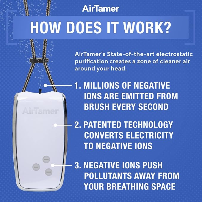 AirTamer A320W Rechargeable Personal Air Purifier, Proven Performance, Virus - Image 6