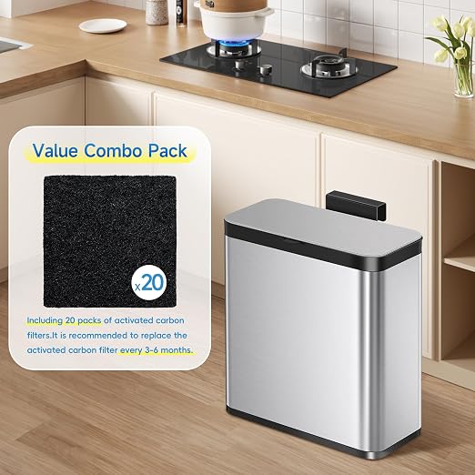 20 Packs 3.15x3.15x0.32 Inch Odor Absorbing Filter Refills - Image 6