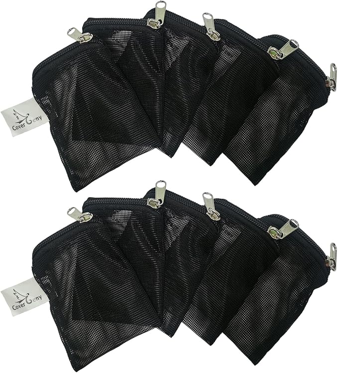 10 Pcs 3" x 4" Aquarium Filter Media Bags Small, Mini Fish Tank Media Mesh by CoverGeny