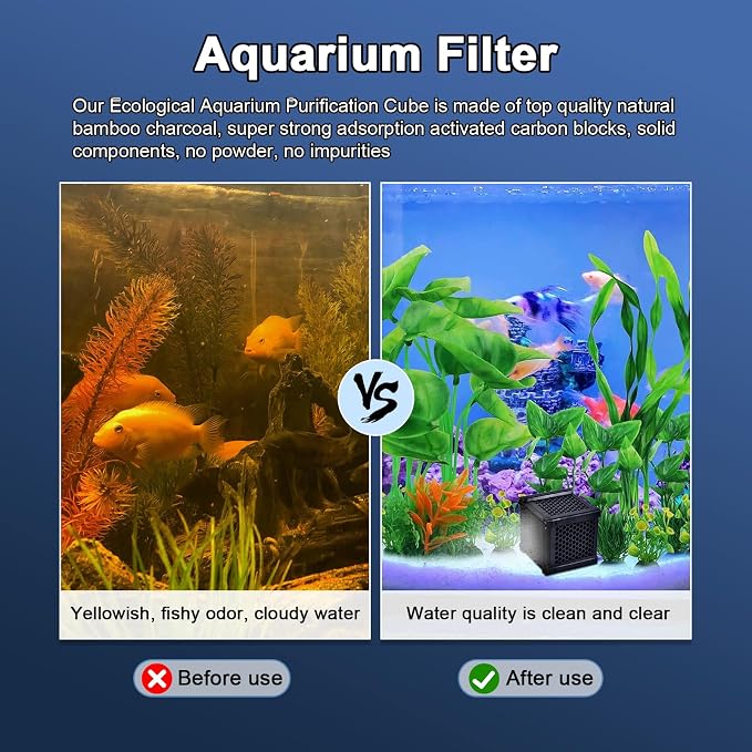 Eagles Eco-Aquarium Water Trough Purifier Cube, Activated Carbon Filter Media - Image 4