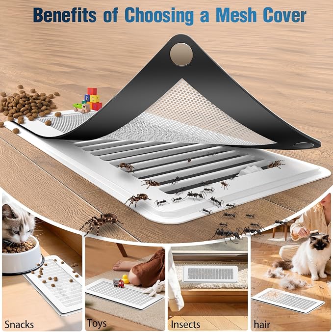Magnetic Vent Covers with Vent Screen 5.1x11.3 Inch, Ceiling Air Vents to Block - Image 4