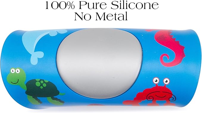 Fun Heavy Duty Bathtub Stopper for Kids, Secure Drain Cover for Bath Tubs, Sinks, and Laundries, 100% BPA Free Silicone