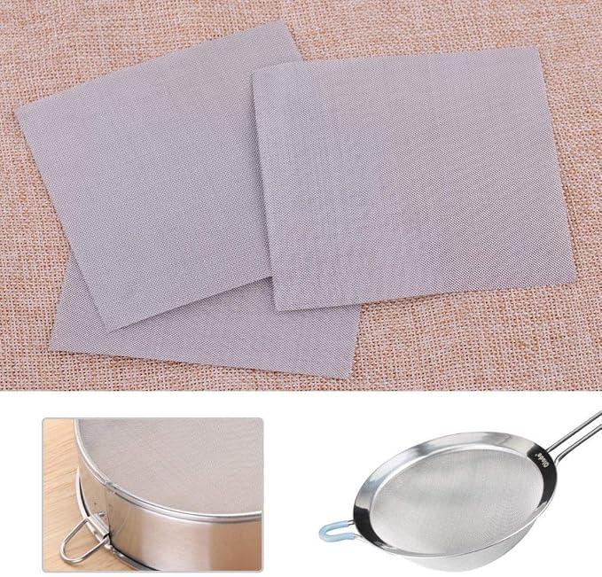 LTKJ 3pcs Stainless Steel 50 Mesh Micron True Filtration Screen Fine Wire - Image 2