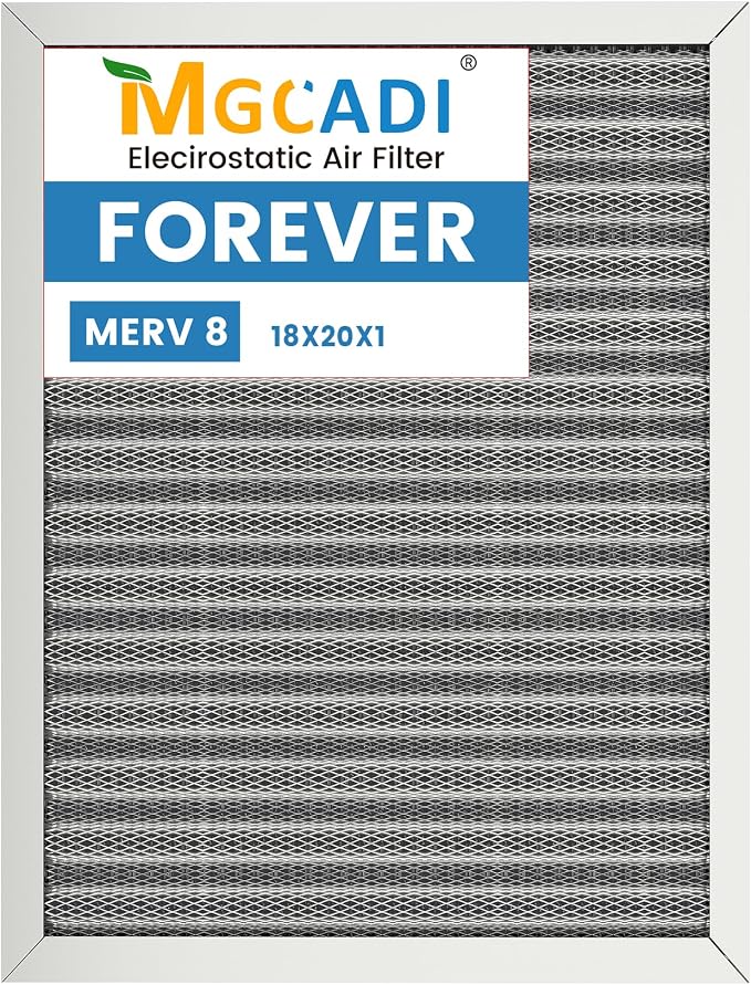 18x20x1 HVAC Furnace Air Filter, Lasts a Lifetime, the Last HVAC Filter You by MGCADI