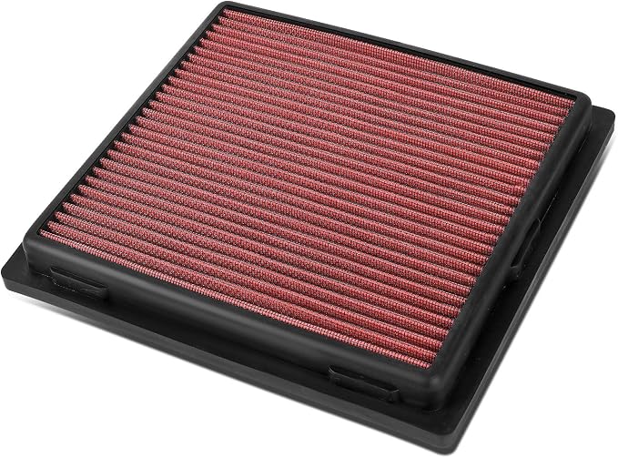 Auto Dynasty High Flow Engine Air Panel Filter Drop-in Reusable & Washable by AutoDynasty