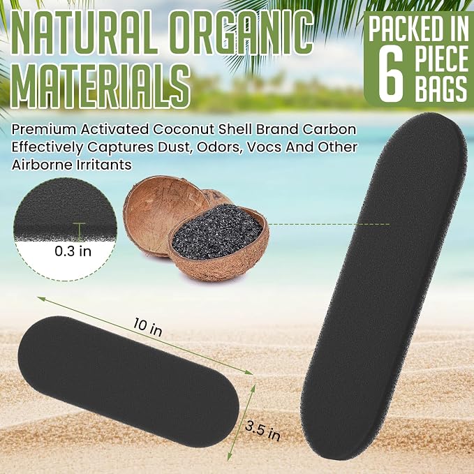 Universal Ceiling Fan Air Filters, Easy-Stick Air Purifier Pads - Image 2
