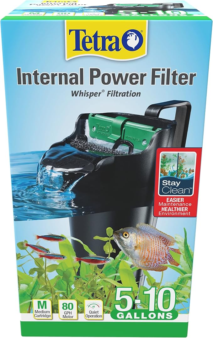 Tetra Whisper Internal Power Filter 5 To 10 Gallons, by Tetra