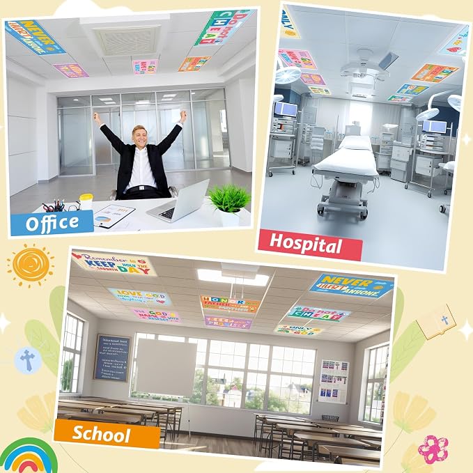 8 Pcs Fluorescent Light Covers - Image 4