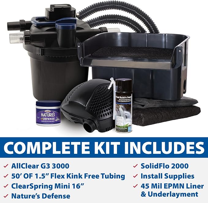 The Pond Guy AllClear Ecosystem Kit – Complete DIY Fishpond - Image 2