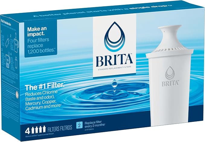 Brita Standard Water Filter for Pitchers and Dispensers, Cadmium and Mercury - Image 12