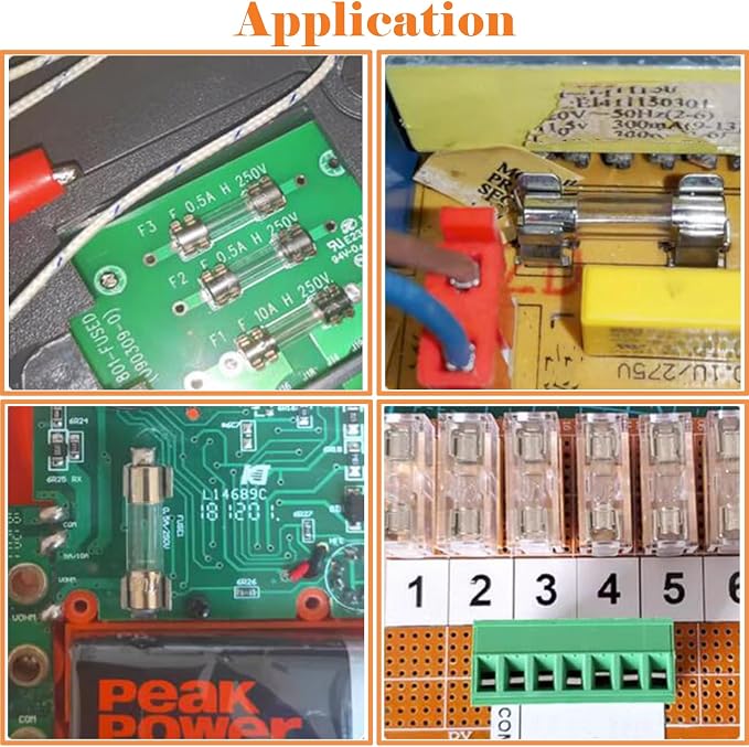 150Pcs Christmas Light Fuses 15 Values 125V Fast Blow Glass Fuses Assortment - Image 5