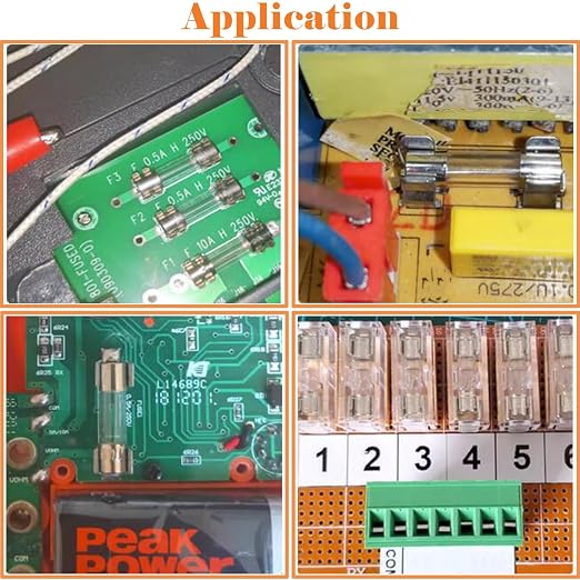 120Pcs Christmas Light Fuses 9 Values 125V Fast Blow Glass Fuses Assortment Kit - Image 5