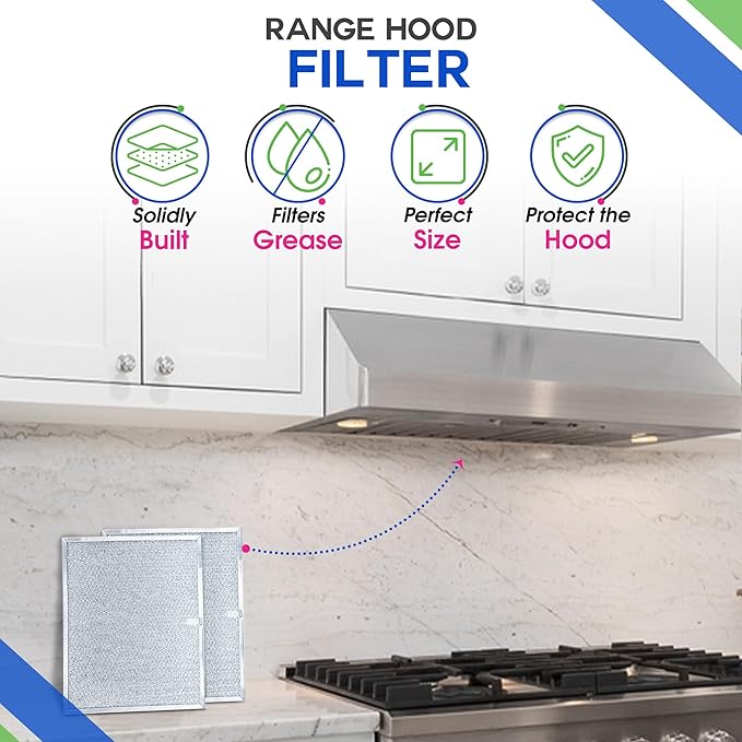 Bagean Stove Hood Vent Filter 11.8" x 14.3" BPS1FA30 - Image 2
