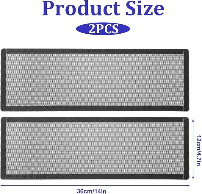 Computer Case Fan Dust Filter, 360mm x 120mm Magnetic Frame, Dust Proof Case - Image 2