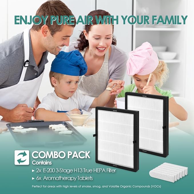 2-Pack E-200 Filter Replacement Kit Compatible - Image 3