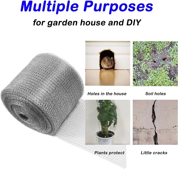 Wire Mesh for Mice Control 5 in X 36Ft, Hole Fill Fabric, Weep Holes Covers - Image 5