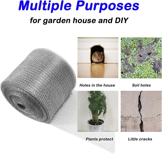 Wire Mesh Hole Fill Fabric 5 in X 103Ft, Weep Holes Filler and Covers, Upgraded - Image 5
