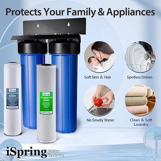 iSpring WGB22B-PB 2-Stage Whole House Water Filter System - Image 5