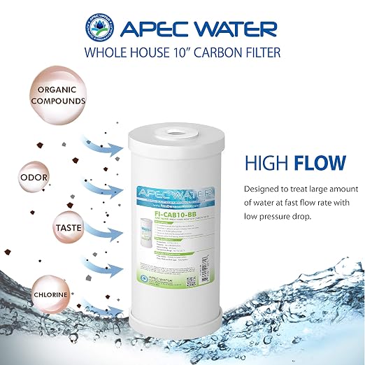 APEC Water Systems CB1-CAB10-BB Whole House Carbon Water Filter - Image 4