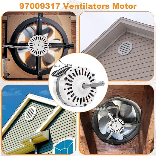 showingo 5" Diameter 97009317 Attic Fan Motor Compatible - Image 6
