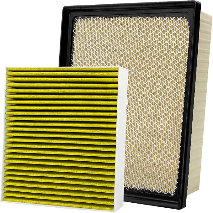 2PCS Cabin Engine Air Filter Kit Fits by Capume