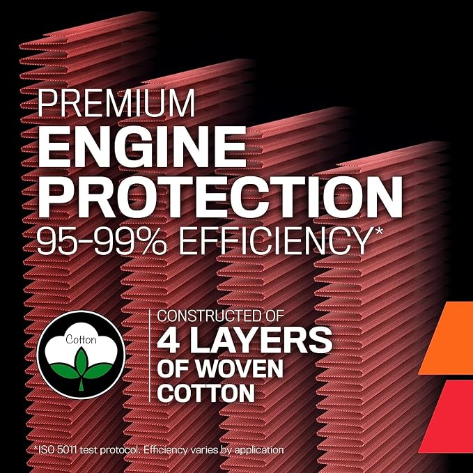 K&N High-Flow Original Lifetime Engine Air Filter: Increase Power: Premium - Image 8