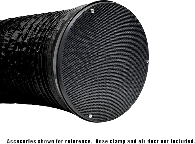 8 inch Air Duct Screen with Replaceable Carbon Filter - Image 4