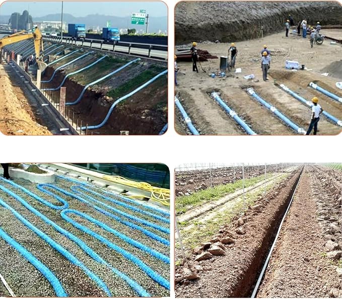 5cm/2in Diameter French Drain Pipe Perforated Drainage Pipes, Soft Infiltration - Image 6