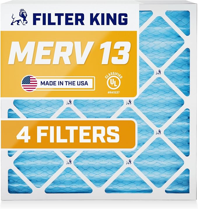 Filter King 9x11x1 Air Filter | 4-PACK | MERV 13 HVAC Pleated A/C Furnace by FilterKing