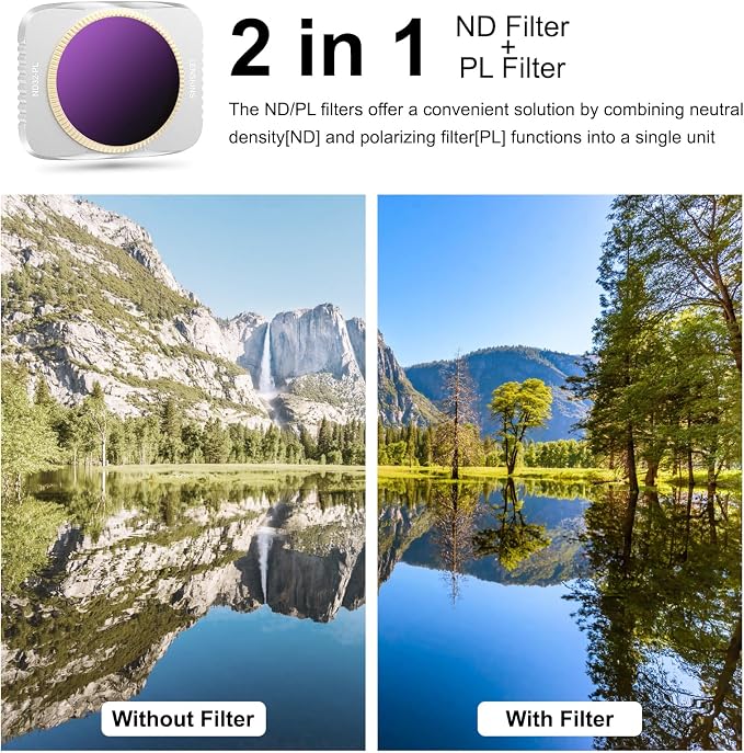 4-Pack ND/CPL Filters Set for DJI Air 2S Drone, ND32/CPL Filters Compatible - Image 4