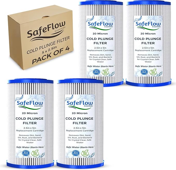 5" x 2.5" Cold Plunge Filter 20 Micron – Fits The Pod Ice Cold Plunge Water by Unknown