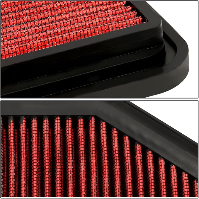 DNA Motoring AFPN-065-RD Clean Air Washable Drop In Panel Air Filter Enhance - Image 3