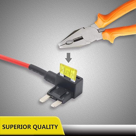 FT2-10 10 Pack 12V Car Add-a-Circuit Fuse Tap Adapter Mini ATS Blade Automotive - Image 4
