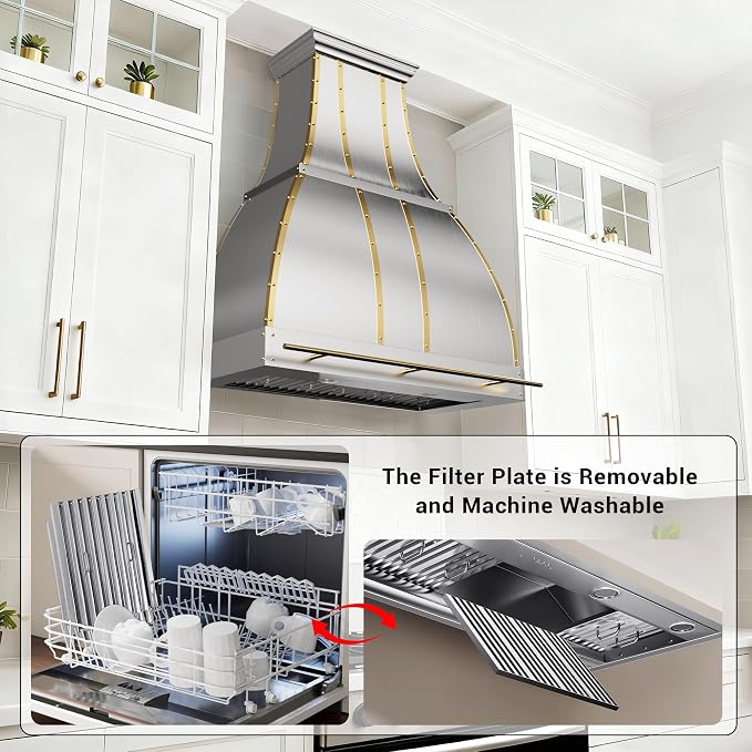 CHETTO C Stainless Steel Range Hood Cover - Image 4