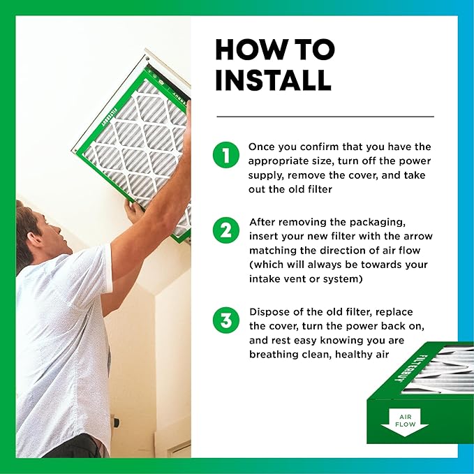 Filterbuy 14x24x2 Air Filter MERV 8 Essential Dust & Allergy Defense, - Image 5