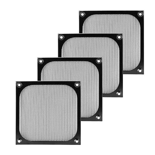 Silverstone Technology FF126 Pack of Four 120mm All-Stainless Steel Filter kit by SilverStone