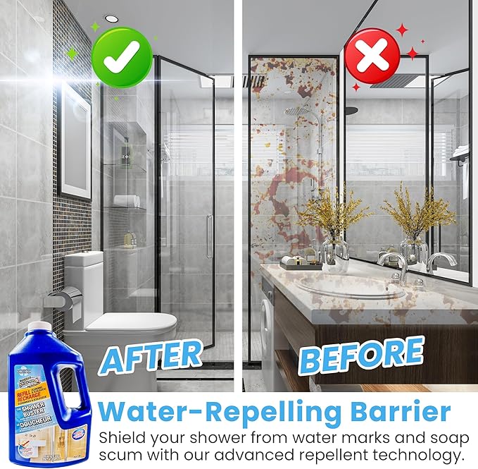SURF PRO Shower Glass Cleaner Buster Economic Refill (1.89L)
