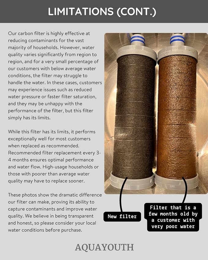 2.0 Carbon Shower Head Filter System | Removes Chlorine, Heavy Metals, And More - Image 6