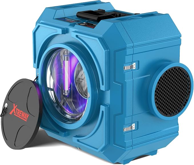 800CFM Hepa Air Scrubber with 3-Stage Filtration, Stackable Negative Air Machine by Xtreway