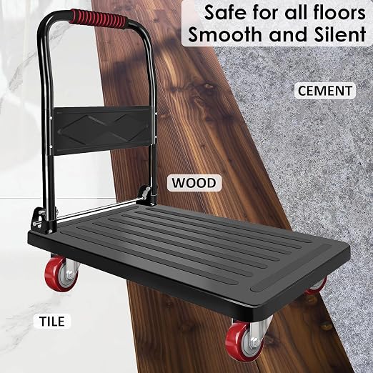 Finnhomy 3 Inch Swivel Casters Wheels Set of 4 Heavy Duty Plate Casters Premium - Image 4