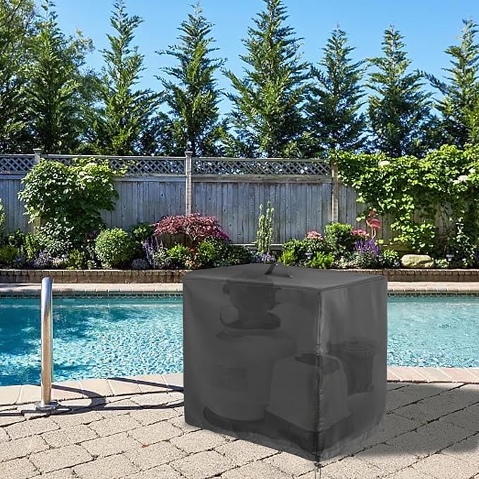 Pool Filter Cover | Sand Filter Cover Waterproof Strainer Enclosure - Image 2