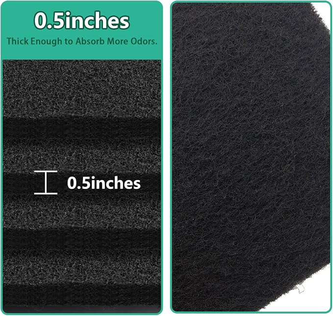 Lubise 8 Pcs 0.5in Charcoal Filters Compatible - Image 6