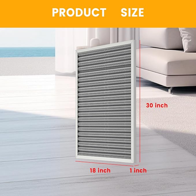 18x30x1 HVAC Furnace Air Filter, Lasts a Lifetime, the Last HVAC Filter You - Image 2