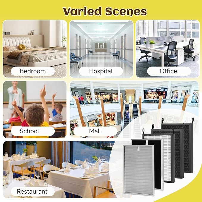 5 Pack Replacement Filters Set Compatible - Image 7