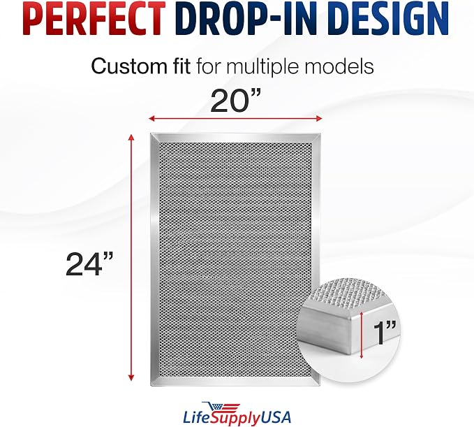 20x24x1 Electrostatic Air Filter, MERV 8, Reusable Furnace AC/HVAC Filter - Image 6