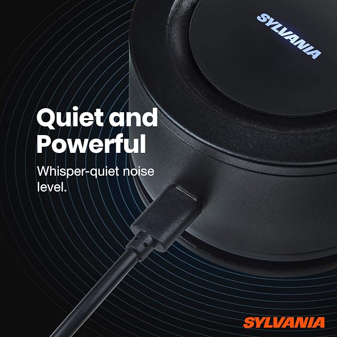 SYLVANIA - Airzing Mini Air Purifier - Vehicle, Office - Air Ionizer, USB-C - Image 6