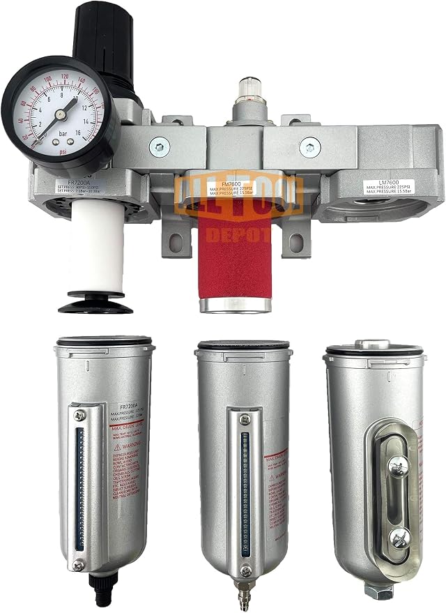 3/4" NPT HEAVY DUTY Industrial Grade Filter Regulator Coalescing Desiccant - Image 7