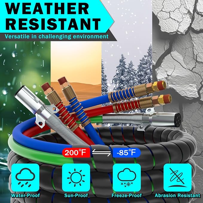 CheeMuii 15FT Semi Truck Air Line Kit - Image 8
