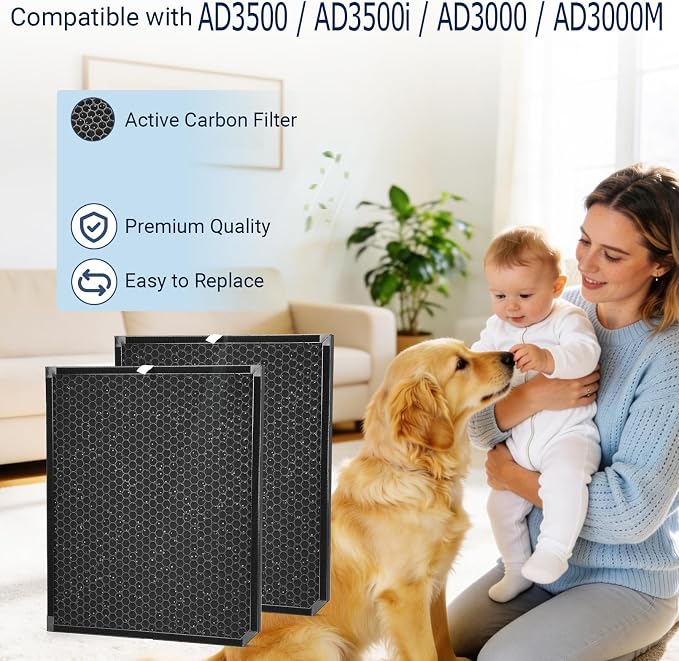 Replacement Filters 3500 Activated Carbon Filters Compatible - Image 3